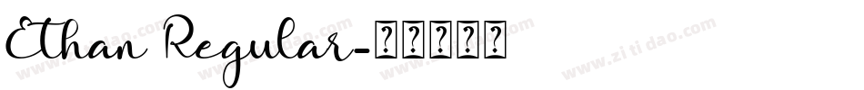 Ethan Regular字体转换